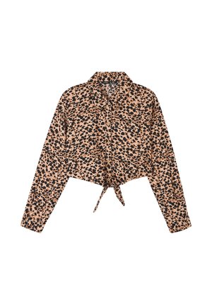 CROP ANIMALIER - Camicia - beige
