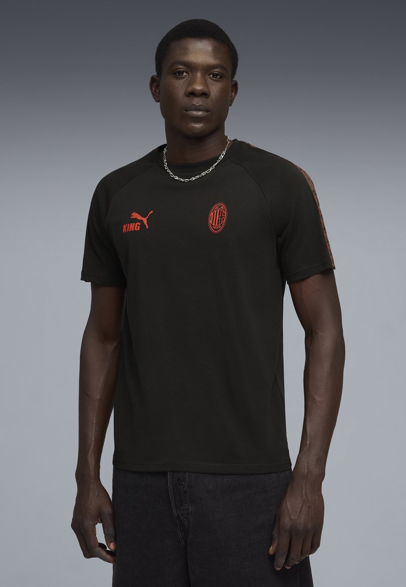 Puma AC MILAN KING - Klubové oblečení - black-red fire