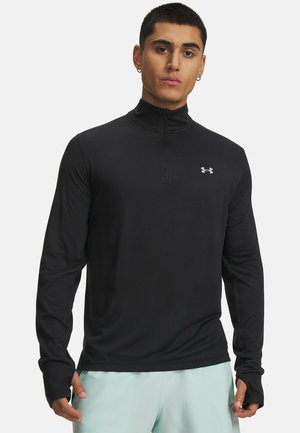 VELOCITI 1/4 ZIP - Langærmet T-shirt - black