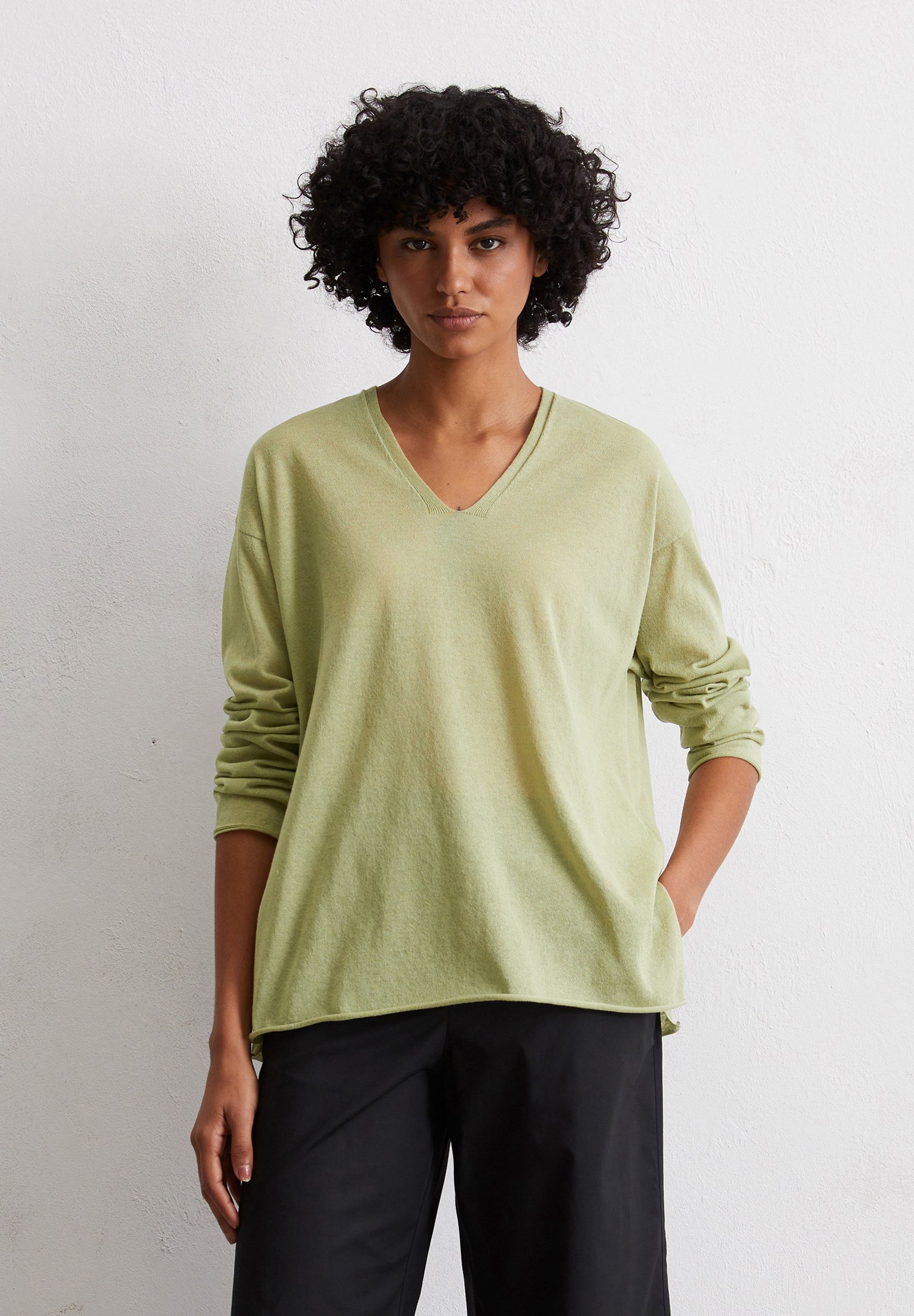 Marc O'Polo LOOSE Strickpullover smooth sage/grün