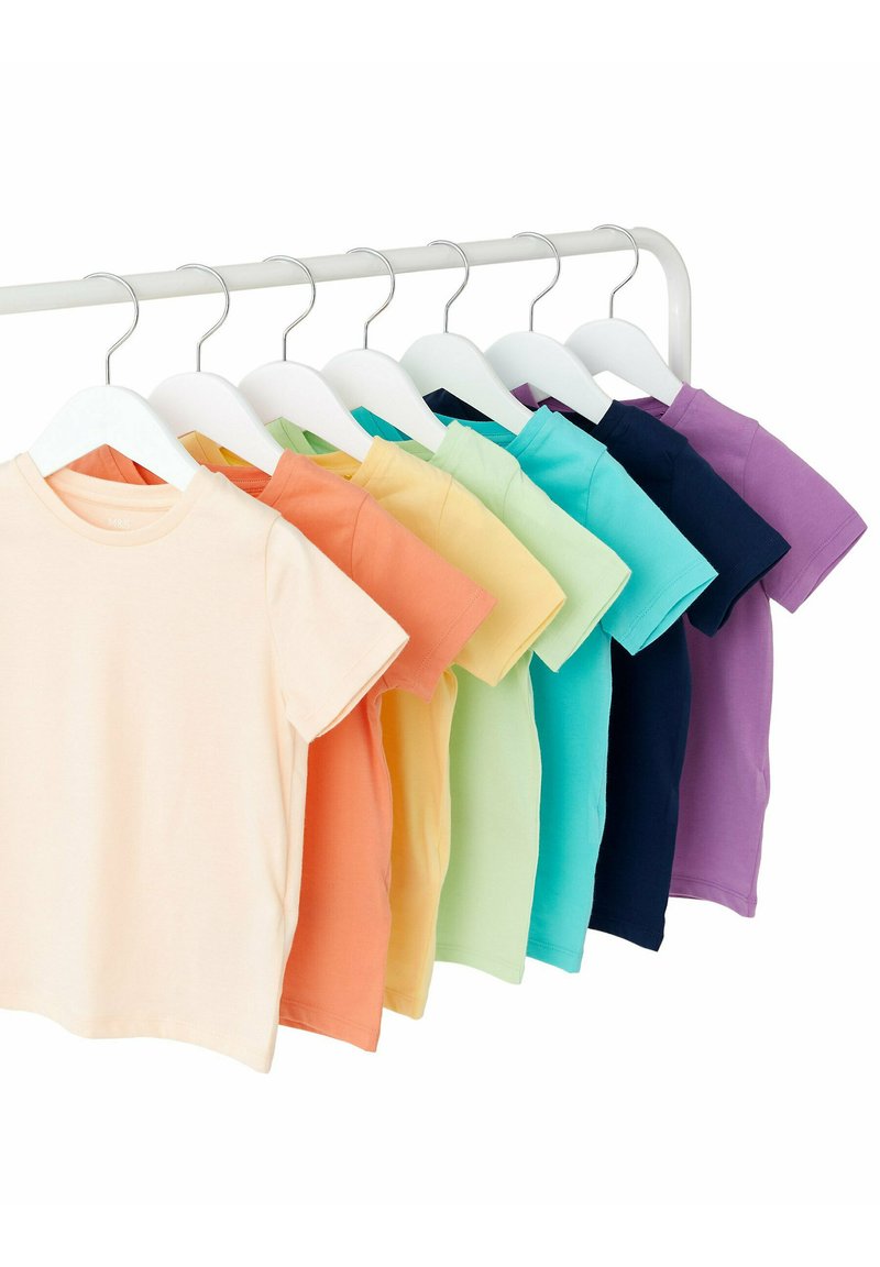 Marks & Spencer 7PK PURE COTTON PLAIN Tshirt basic multi