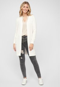 Cloud 5ive LONGFORM MIT 2 SEITL. TASCHEN - Kardigan - white