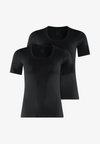 Daily Comfort 2-Pack Round Neck - Unterhemd/-shirt - black