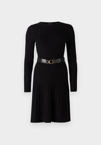 BELTED HANA DRESS - Jumper dress - jet black