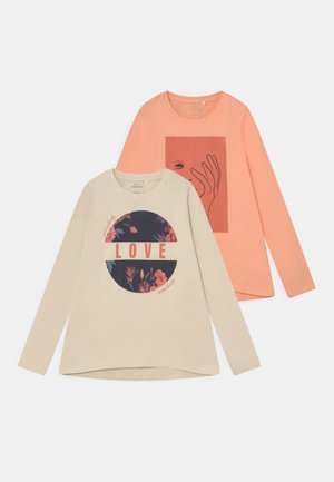 NKFVIOLET 2 PACK - Longsleeve - peach nectar