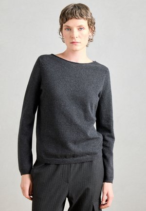 LONGSLEEVE ROUND NECK - Pulóver - night grey melange