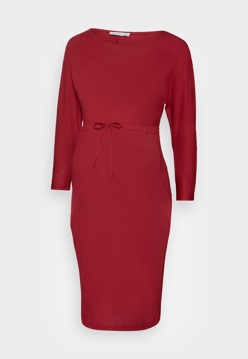 Anna Field MAMA Jerseyjurk bordeauxrood