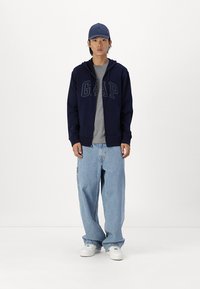 GAP HERITAGE LOGO - Mikina so zipsom - tapestry navy