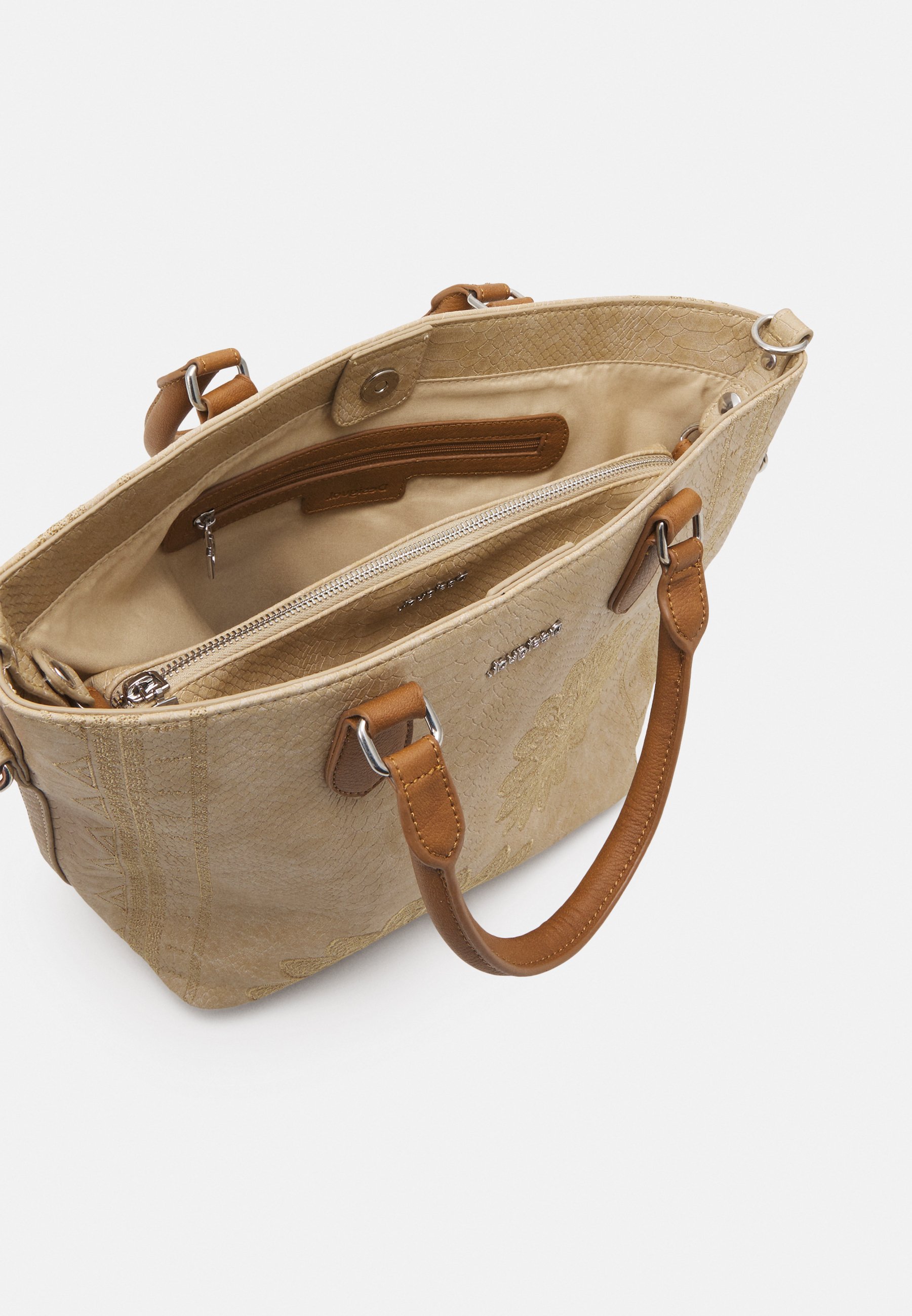 Desigual SUMMER AQUILES FLORIDA - Handbag - beige - Zalando.de