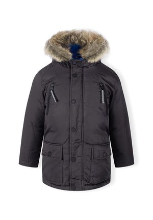 MINOTI PARKA WITH FUR TRIM HOOD - Parka - gunmetal royal blue