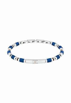 Armband - blauw zilverkleurig