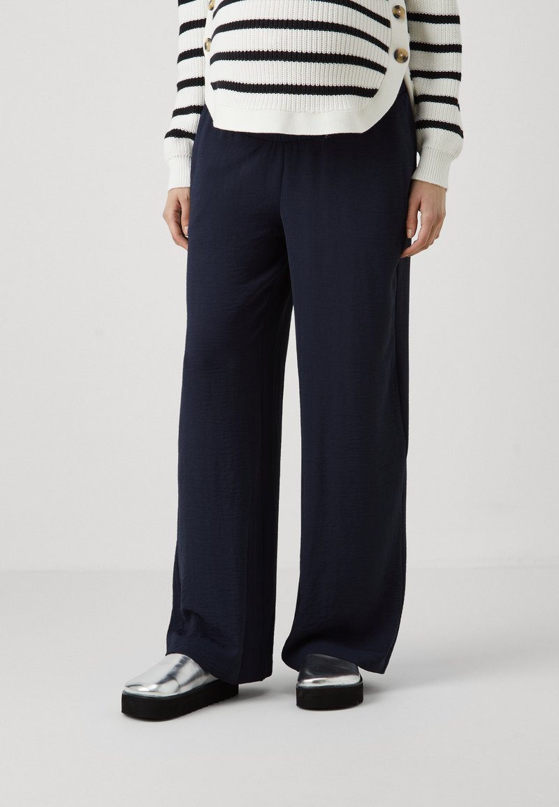 Vero Moda Maternity VMMALVA WIDE - Hlače - night sky