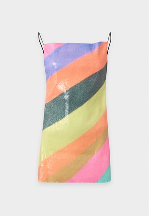 Jaded London, OPEN BACK STRIPE MINI DRESS - Cocktail dress / Party dress - multi-coloured