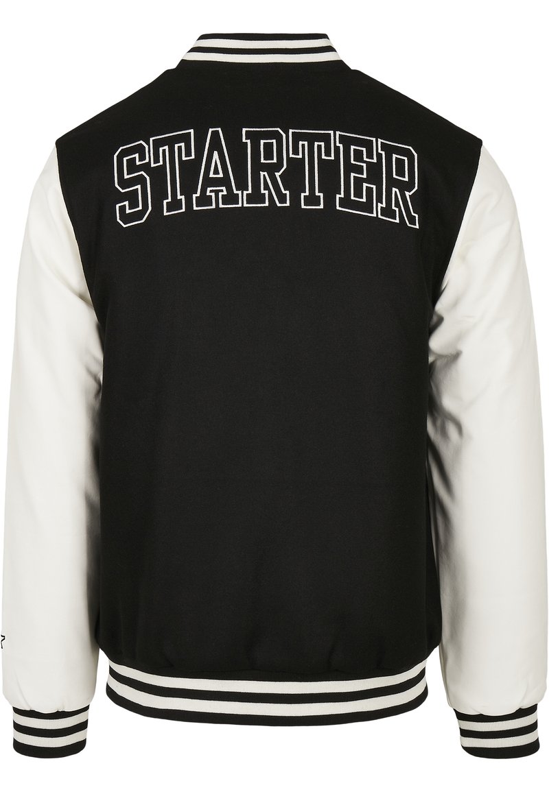 Herren Leichte Jacken | Starter COLLEGE Bomberjacke black/white/schwarz - UF87078 Herren Leichte Jacken | Starter COLLEGE Bomberjacke black/white/schwarz - UF87078