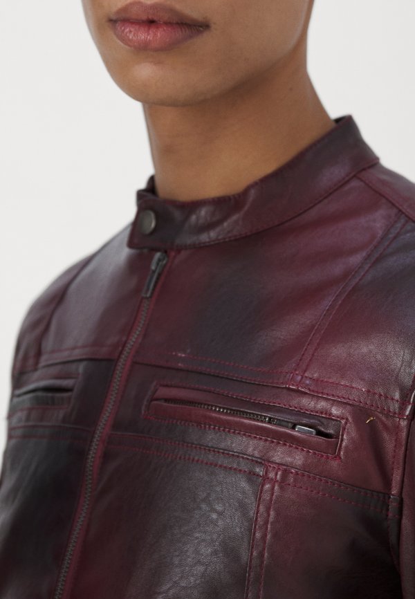 OXBLOOD PISTON UNISEX - Faux leather jacket - oxblood4