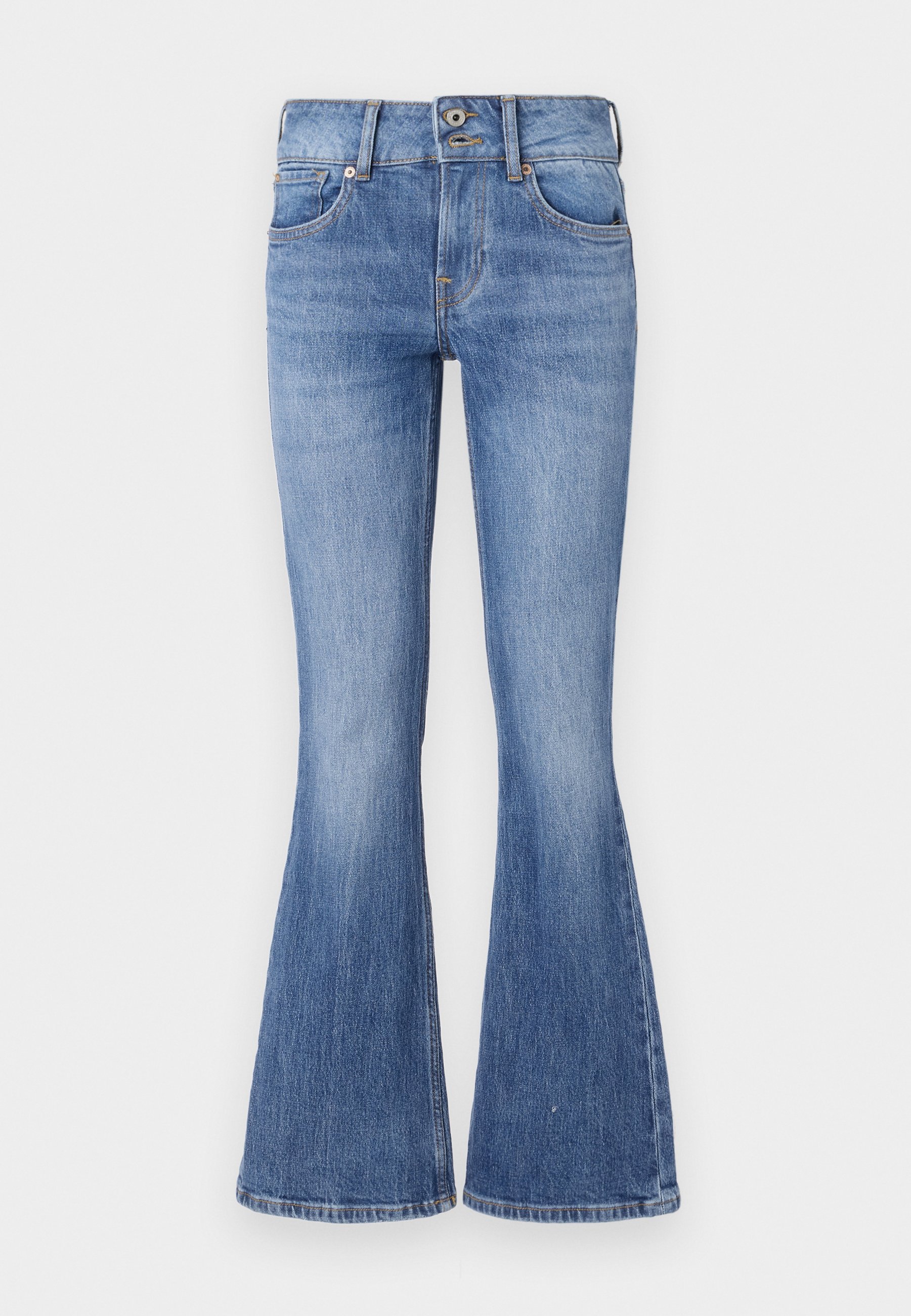 Jeans Donna Pepe Jeans Venus Vita Bassa Gamba Dritta Stretch W29 L32 Blu Scuro - Nuovi Con Etichette