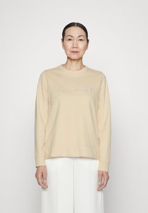 TONAL EMBROIDERY - Mikina - tuscan beige