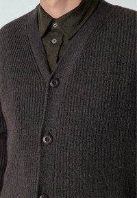 Clean Cut Copenhagen Cardigan - taupe brown melange