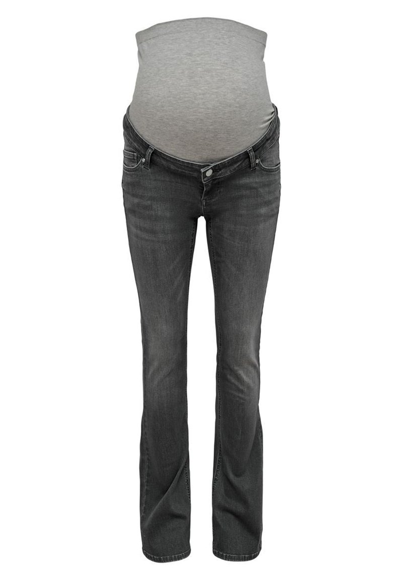 ONLY MATERNITY OLMBLUSH LIFE FLARED  - Jean flare - grey denim