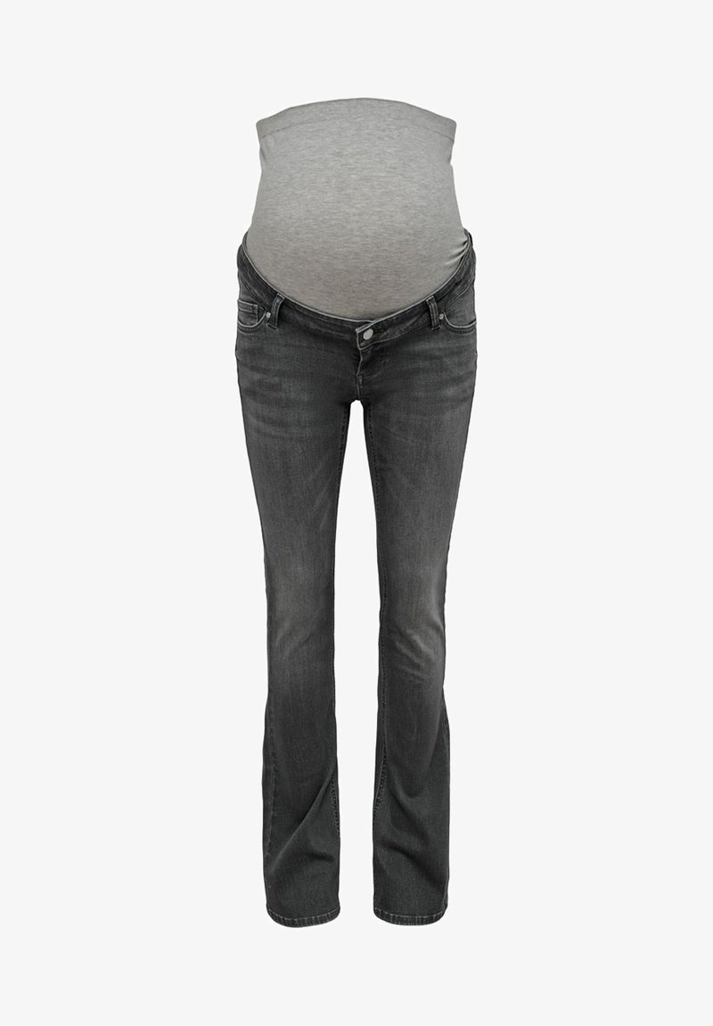 ONLY MATERNITY OLMBLUSH LIFE FLARED  - Flared Jeans - grey denim