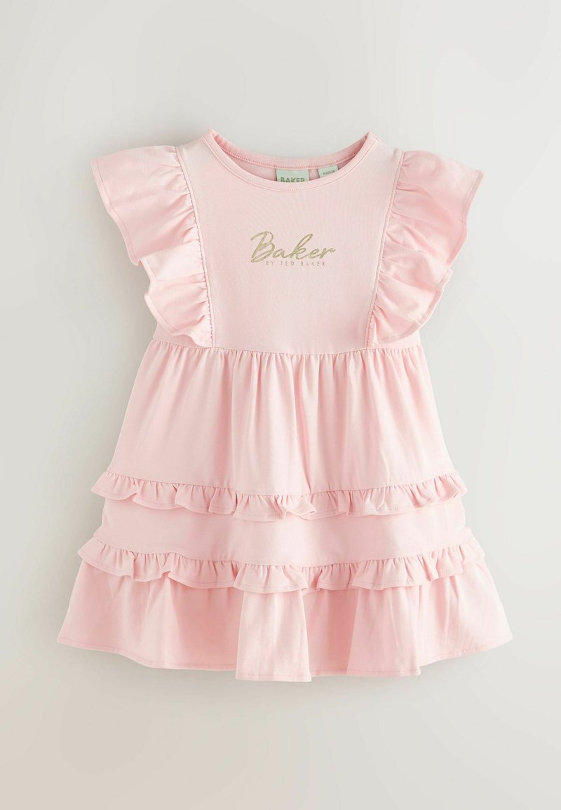 ted baker tiered jersey dress by Baker REGULAR FIT - PRINTED RUFFLE 2 PACK - - white pink/pink GREN_Dresses and Jumpsuits