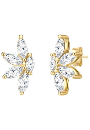 Glanzstücke München Orecchini Pendente Donna In Argento 925 Placcato Oro Rosa – A Forma Di Piuma, Gioiello Simbolico