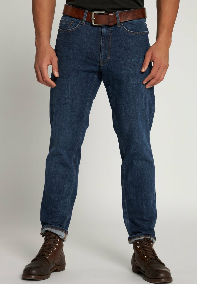 JP1880 5POCKET TAPERED LOOSE FIT Jeans Straight Leg dark blue