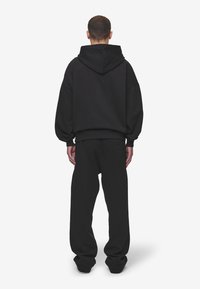 Pegador LEONO BOXY HOODIE - Camisola - washed black/virtual pink gum