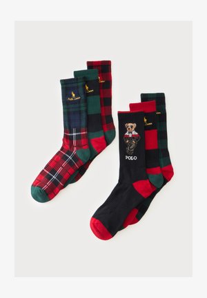 Polo Ralph Lauren, HOL BEAR CREW 6 PACK - Chaussettes - multi-coloured