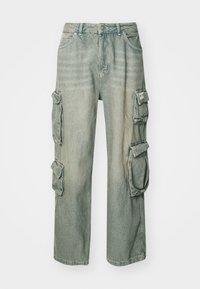 MULTI POCKET UNISEX - Blugi loose fit - bleach tint denim