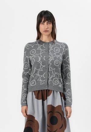 Marimekko VILLI PIIRTO - Cardigan - dark grey/off white