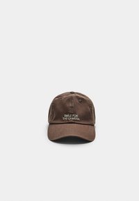 Stradivarius SLOGAN - Cappellino - dark brown