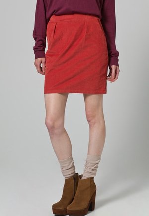 Gonna a tubino - dark red