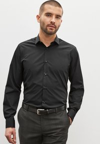 Next EASY CARE REGULAR FIT DOUBLE CUFF - Srajca - black