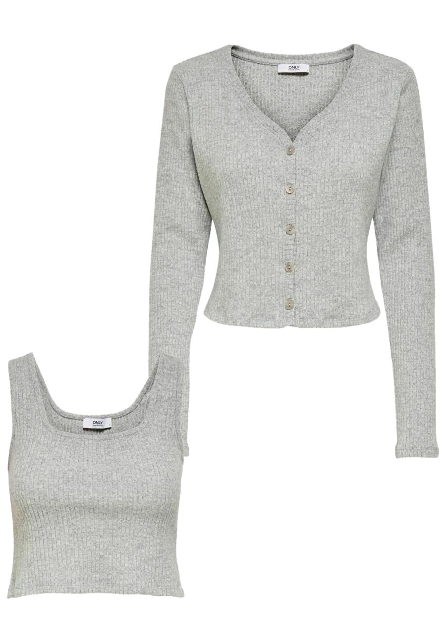 Damen Strickjacke - light grey Damen Strickjacke - light grey