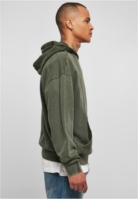 Urban Classics SMALL EMBROIDERY - Kapucni - bottlegreen