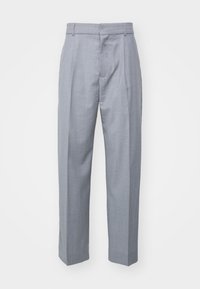 WIDE LEG SUIT TROUSERS UNISEX - Bukser - grey melange