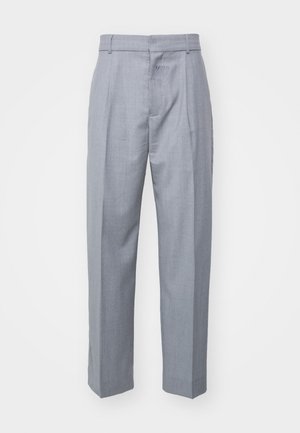 032c WIDE LEG SUIT TROUSERS UNISEX - Kalhoty - grey melange