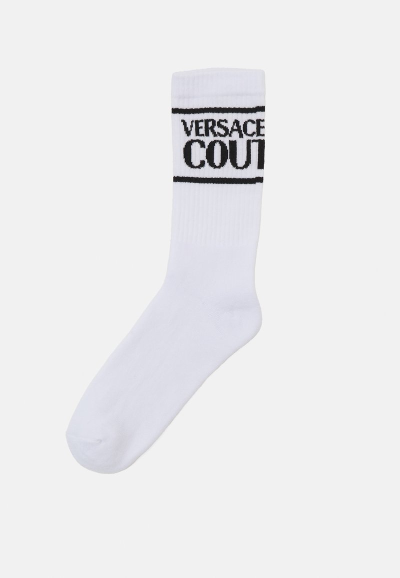 Versace Jeans Couture CALZINI GAMBALE - Chaussettes - white/black