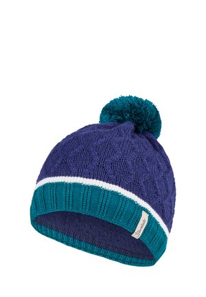 Sterntaler, BOMMELMÜTZE STRUKTUR MIT RIPPENSTRICK BÜNDCHEN - Beanie - marine