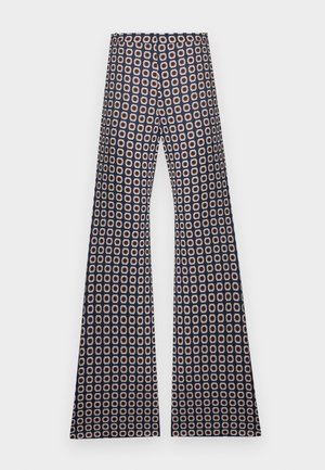 RECOUPE  - Pantalon classique - marine/ocre