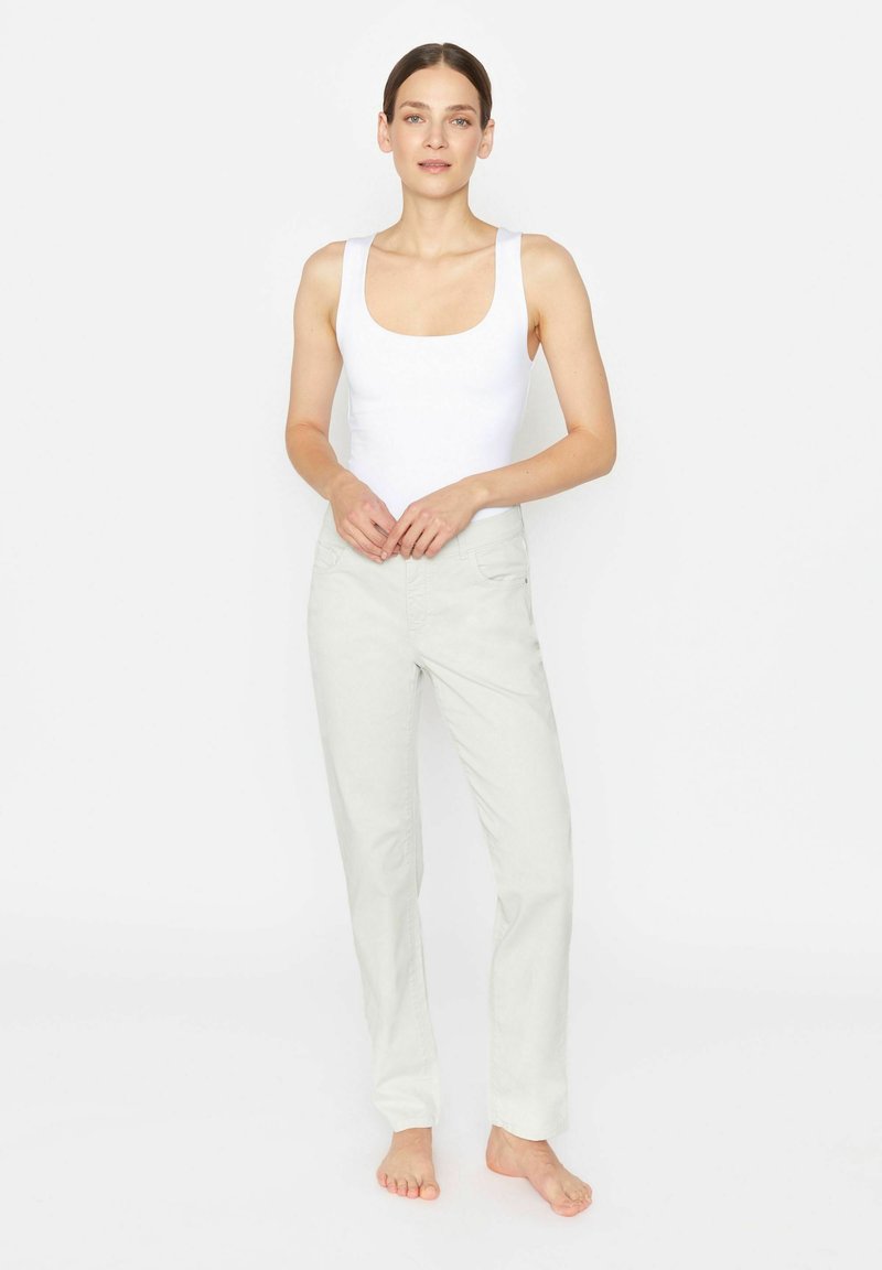 Angels DOLLY MIT COMFORT STRETCH Straight leg jeans offwhite/crème Zalando.nl