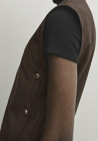 Massimo Dutti Bodywarmer - mottled dark brown