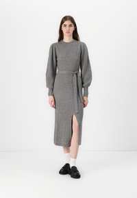 VILA VITULLE MIDI - Abito in maglia - medium grey