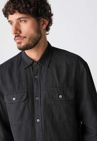 Next REGULAR FIT-LONG SLEEVE - Majica - charcoal grey