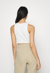 VILA VIFELIA CROPPED TANK TOP 2PACK - Top - snow white/black
