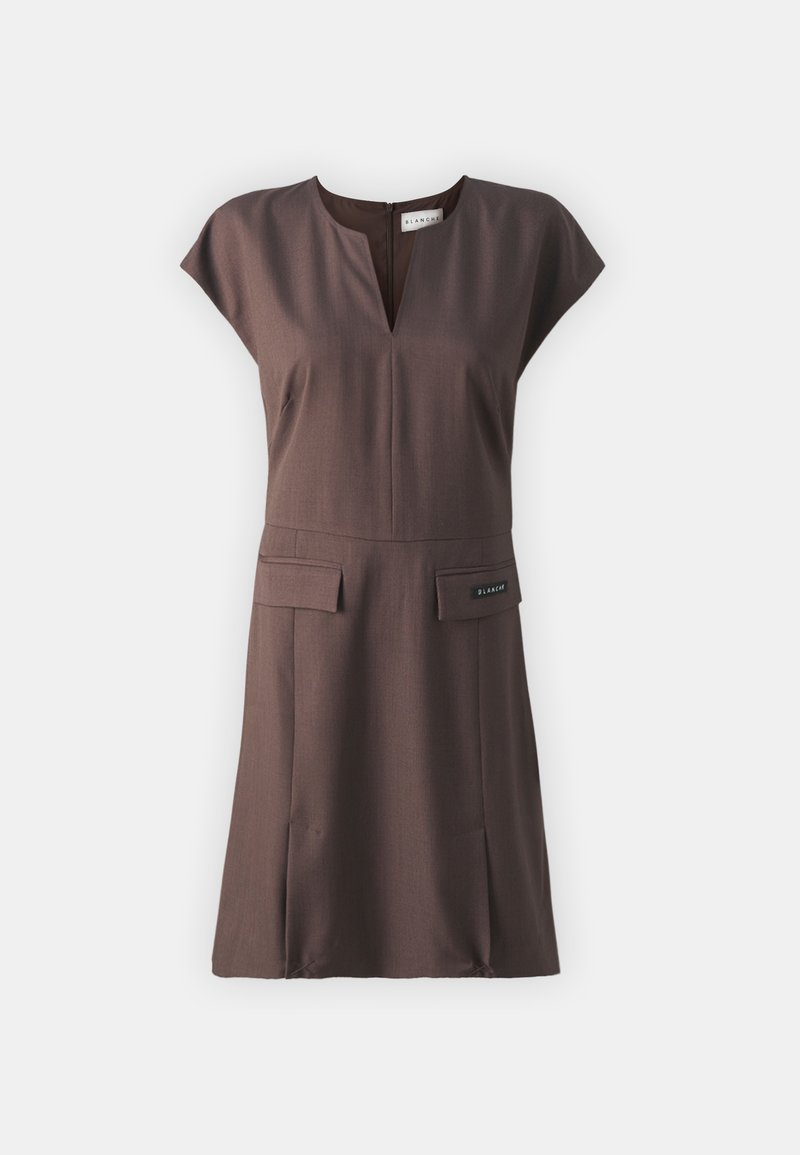 BLANCHE Etui-jurk bruin BLANCHE Etui-jurk bruin