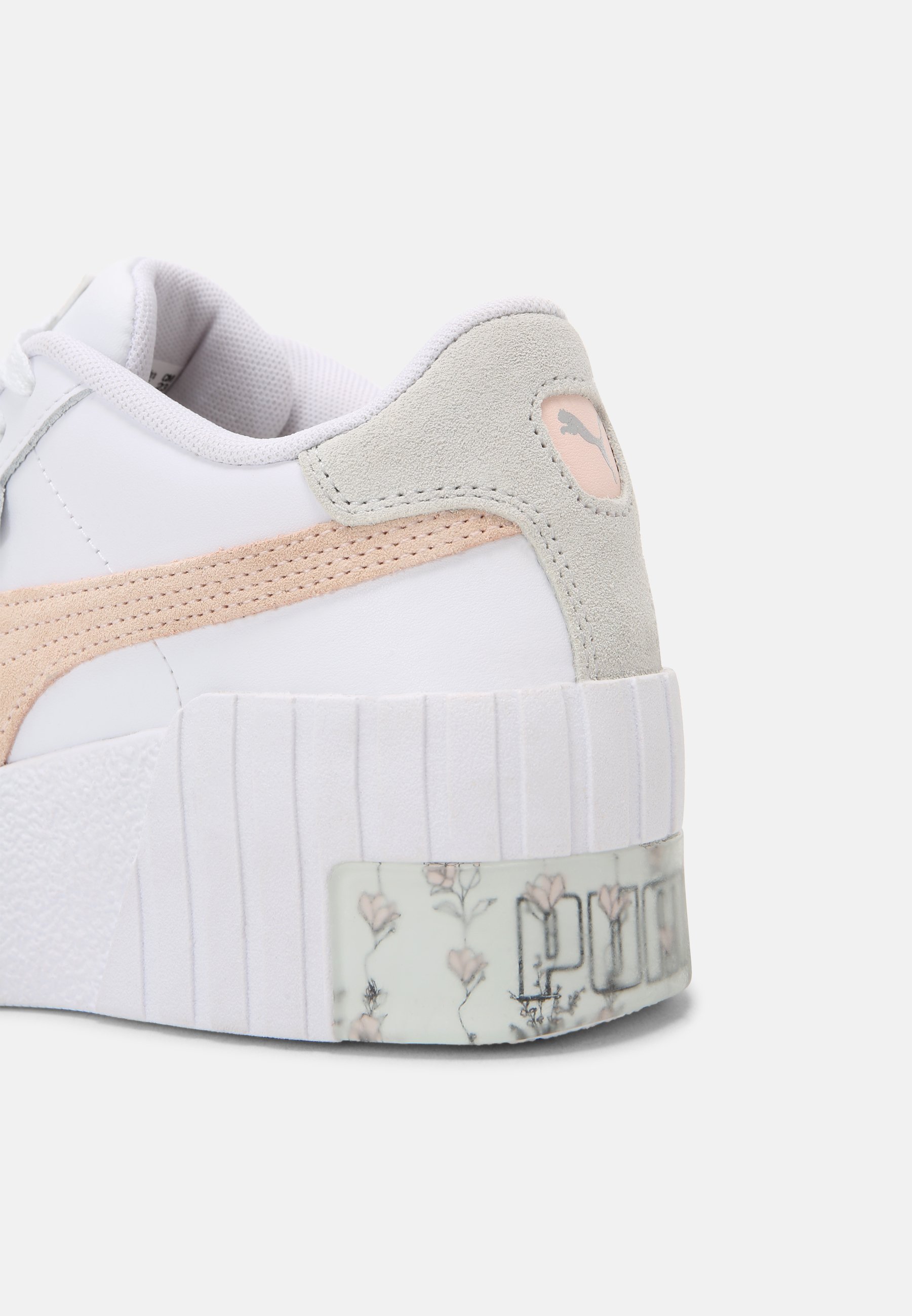 Puma CALI IN BLOOM WOMEN'S - Baskets basses - white/cloud pink/blanc -  ZALANDO.FR