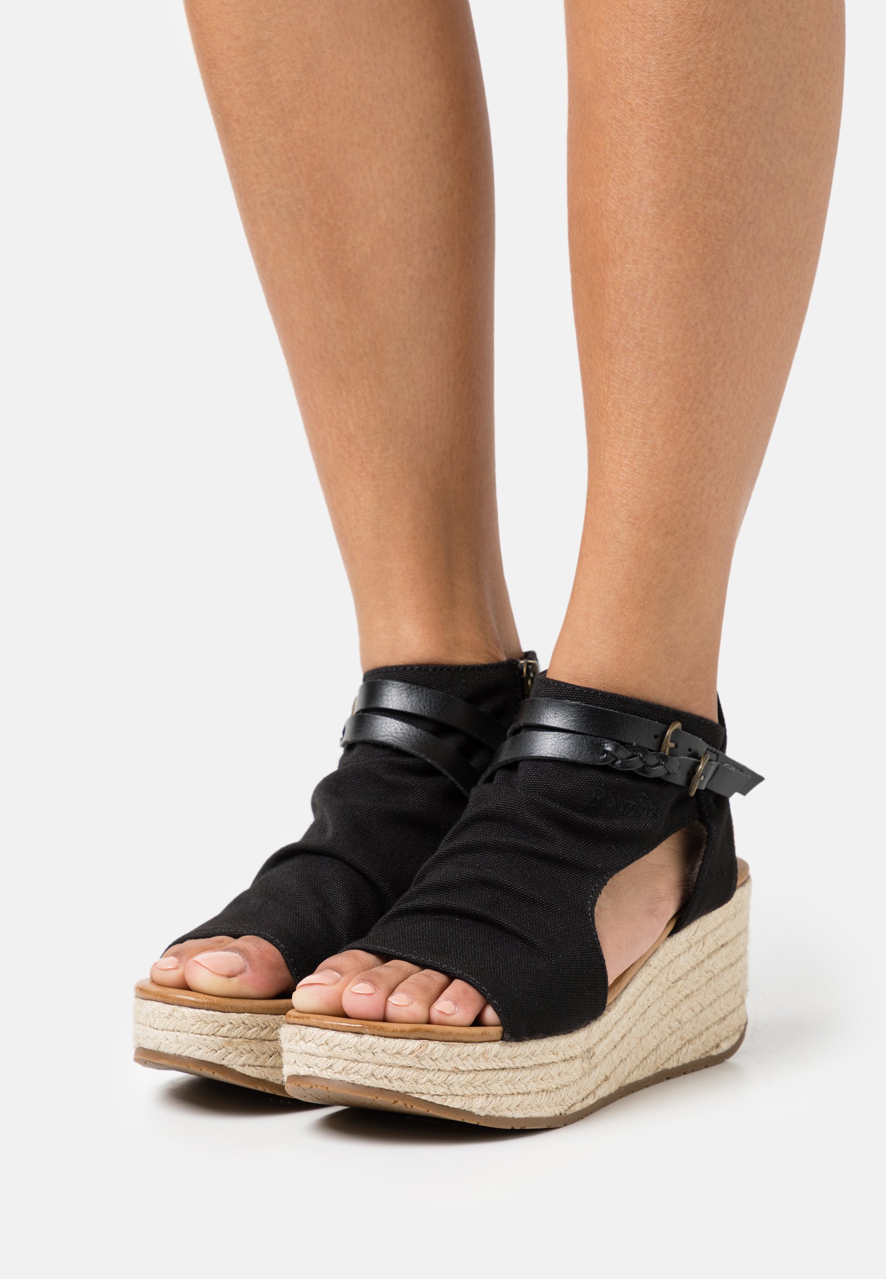 Blowfish LACEY4EARTH - Sandalias tobilleras - black/negro - Zalando.es
