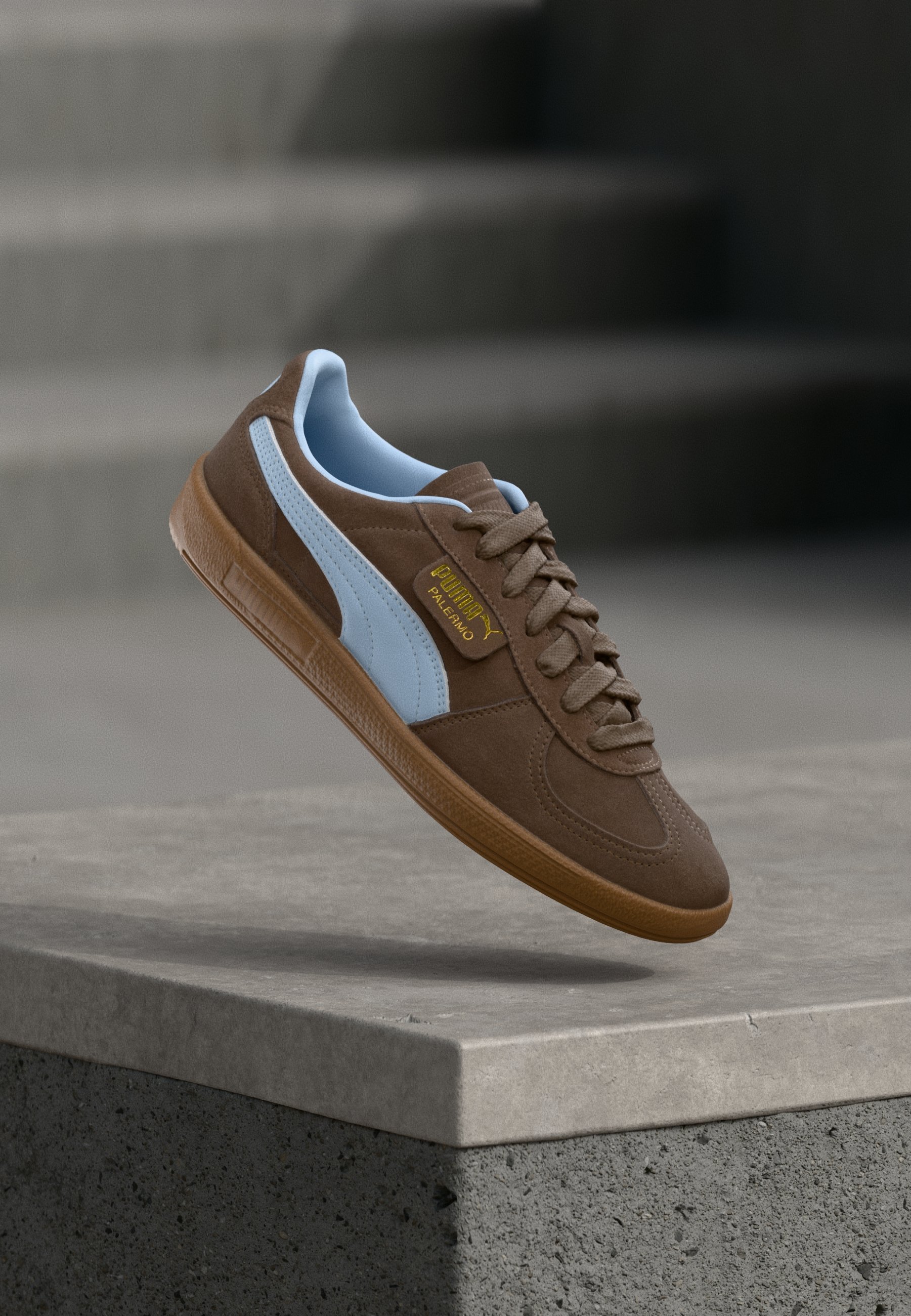 Puma PALERMO UNISEX Trainers flat bronze-coloured/haute tropic